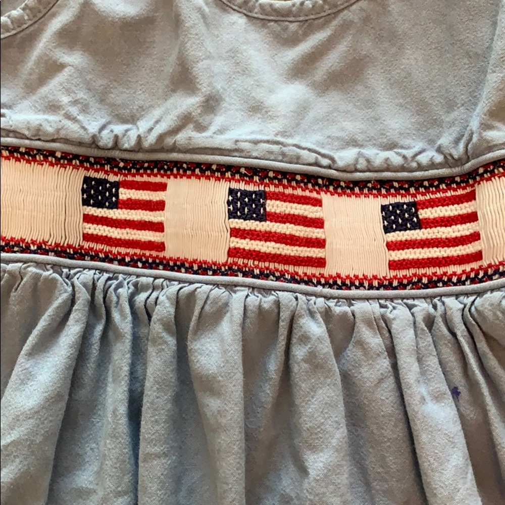 Patriotic / 4th of July / Americana chambray dress